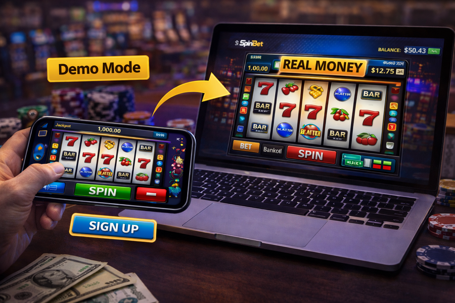 Transitioning from Demo Mode to Real Play: A Look at SpinBet’s Pokie Offering
